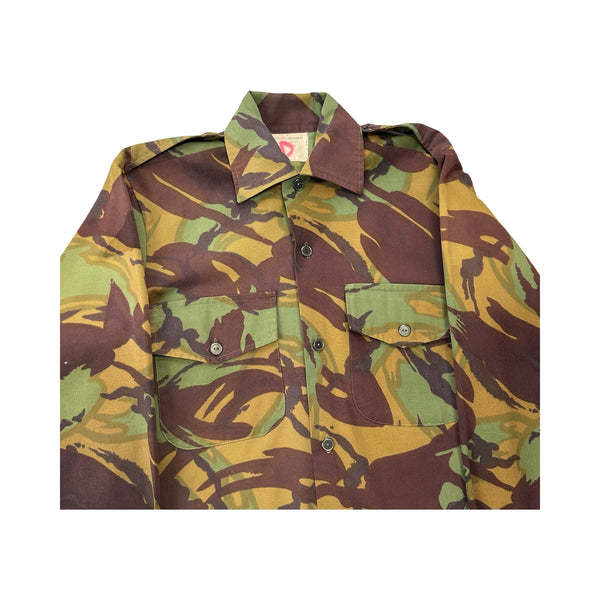 Vintage Camo Long Sleeve Button Up Shirt - S