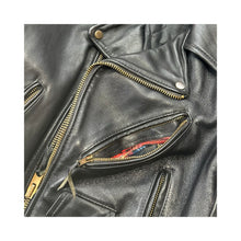Load image into Gallery viewer, Vintage Leather Biker Jacket - S
