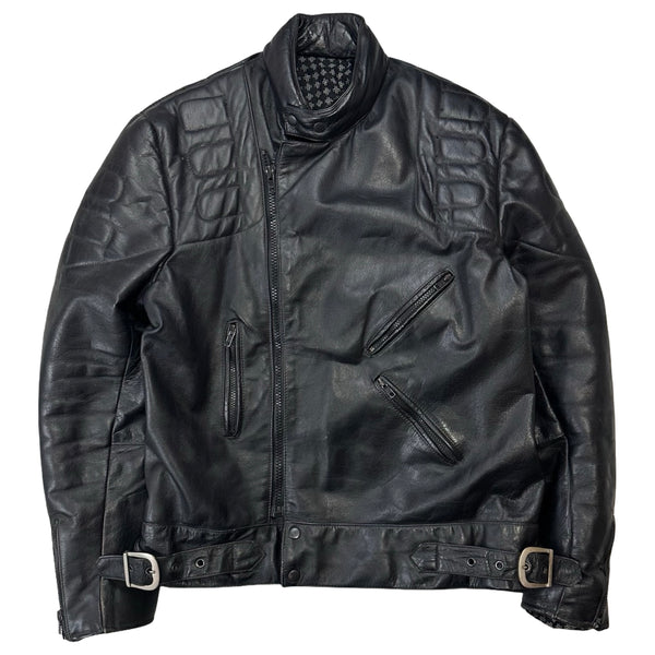 Vintage R. Jays Leather Motorcycle Jacket - XL