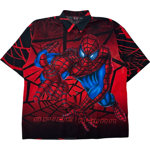 2002 Spider-Man Button Up Shirt - XL