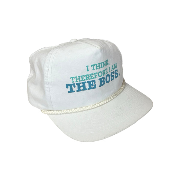 Vintage ‘I Think, Therefore I Am The Boss.' Cap