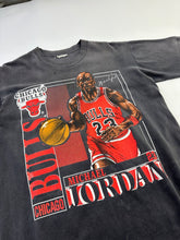 Load image into Gallery viewer, Vintage Michael Jordan ‘Stats’ Chicago Bulls Nutmeg Mills Tee - L
