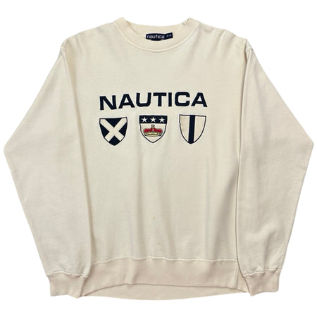 Vintage Nautica Embroidered Crew Neck - L