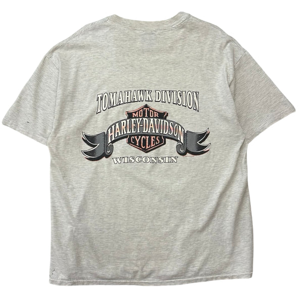 Vintage 1995 Harley-Davidson Tomahawk Division Wisconsin Tee - XL