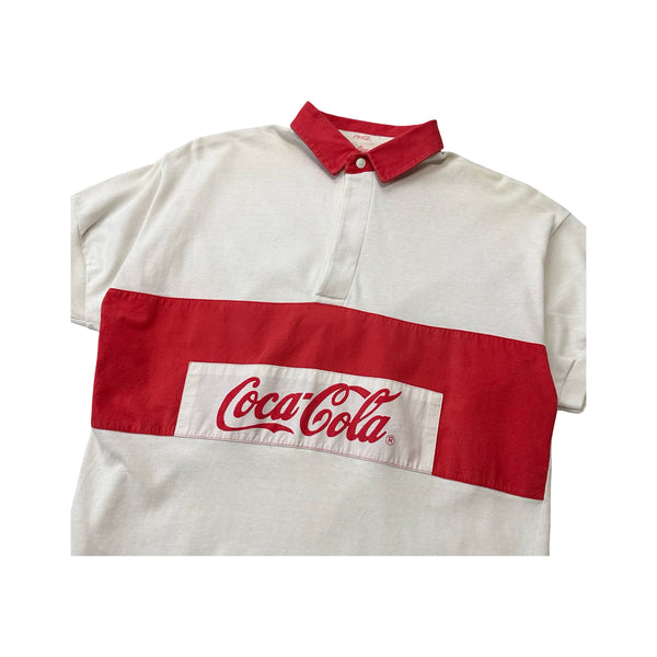 Vintage Coca Cola Rugby Polo - M