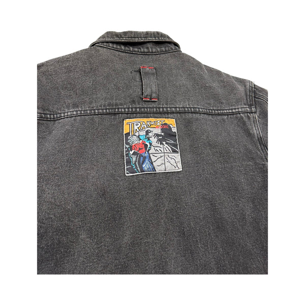 Vintage Trackwest Denim Jacket - M