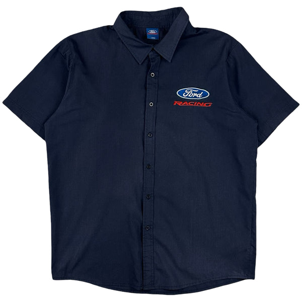 Vintage Ford Racing Button Up Shirt - L