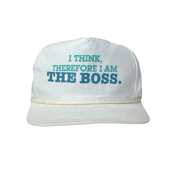 Vintage ‘I Think, Therefore I Am The Boss.' Cap