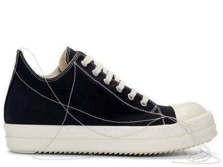 Rick Owens DRKSHDW Contrast Stitch Low Canvas (Pre-Loved)