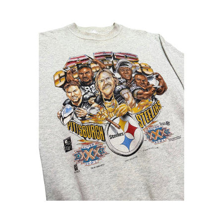 Vintage AFC Champions Pittsburgh Steelers Crew Neck - L