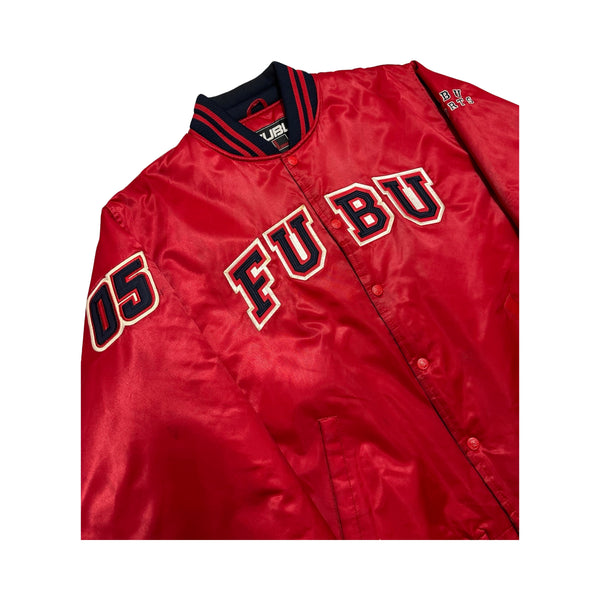 Vintage Fubu Satin Bomber Jacket - L