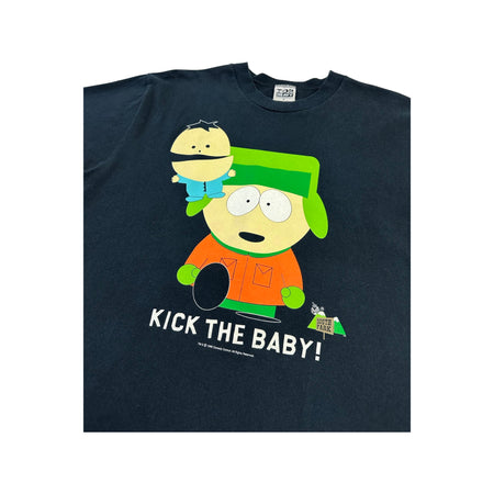 Vintage 1996 South Park 'Kick the Baby!' Tee - L