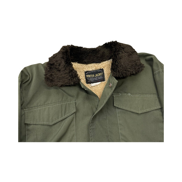 Vintage Faux Fur Lined Jacket - M