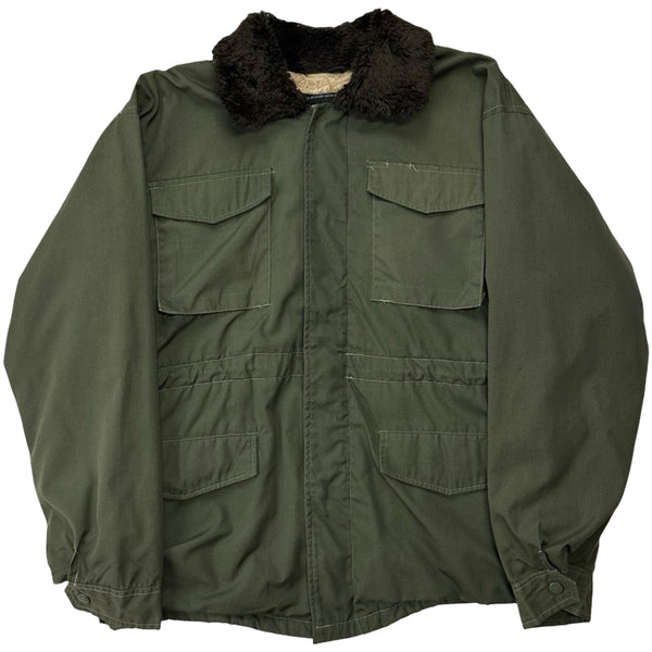 Vintage Faux Fur Lined Jacket - M