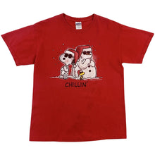 Load image into Gallery viewer, Vintage Snoopy Chillin&#39; Christmas Tee - M
