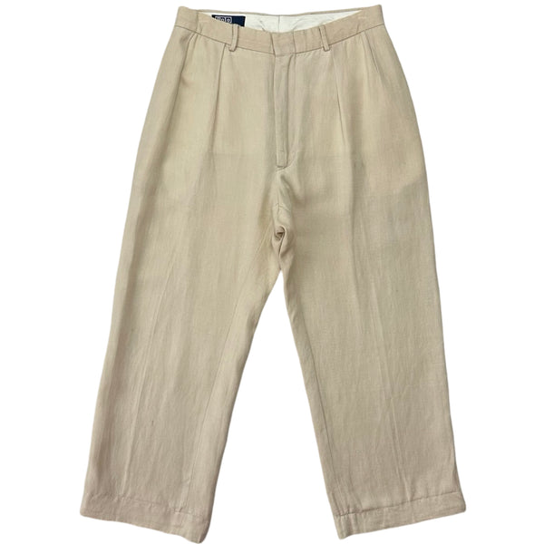 Vintage Polo Ralph Lauren Linen Trousers - 31 X 25