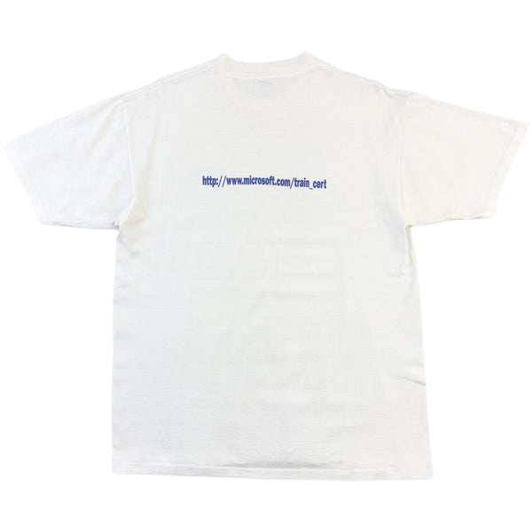 Vintage Microsoft 'Where Do You Want To Go Today?' Tee - XL