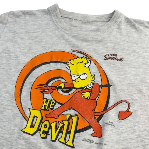 Vintage 1999 The Simpsons Bart 'He Devil' Tee - S