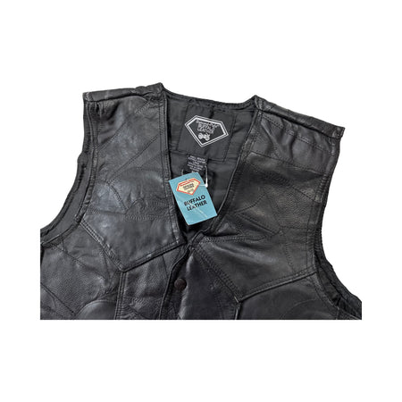 Vintage Leather Vest - XL