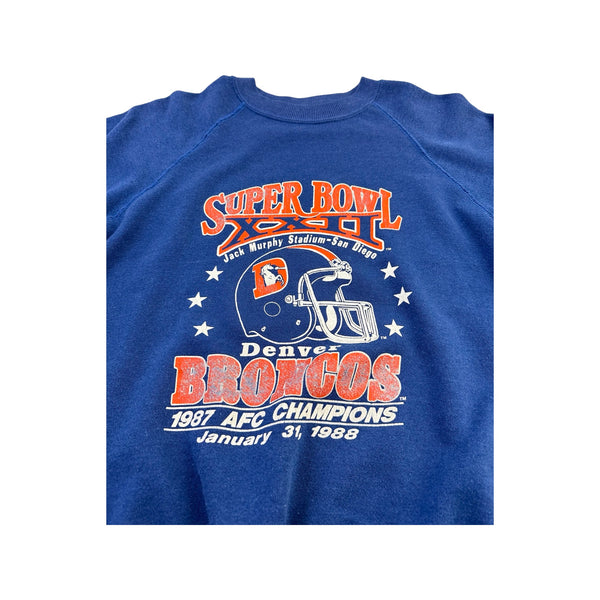 Vintage 1988 Superbowl XXII Denver Broncos Crew Neck - M