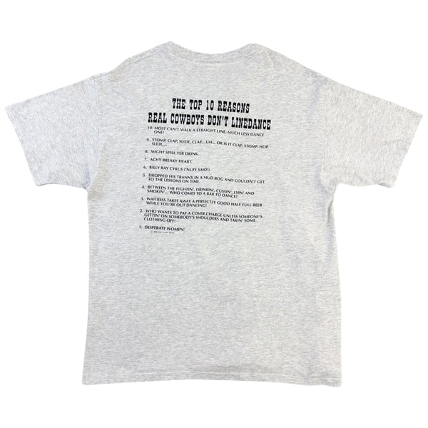Vintage Top 10 Reasons Why Cowboys Don't Linedance Tee - XL