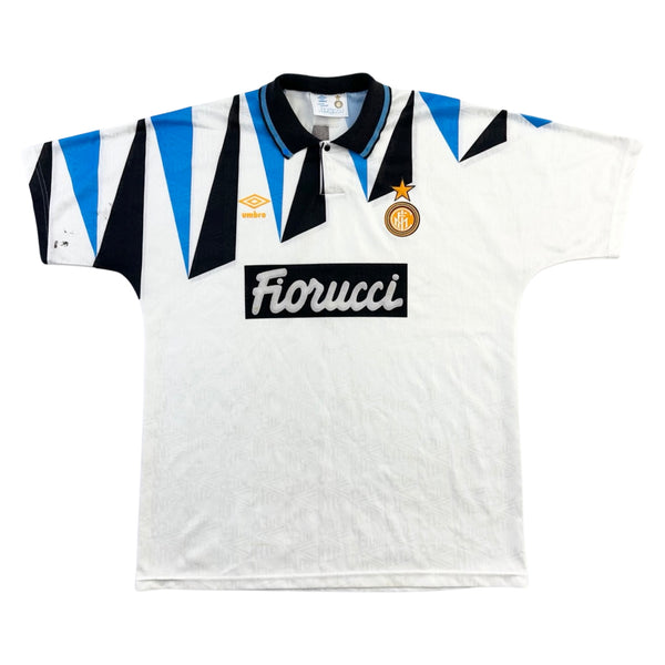 Vintage 1991-92 Umbro Inter Milan Replica Kit Away Jersey - L