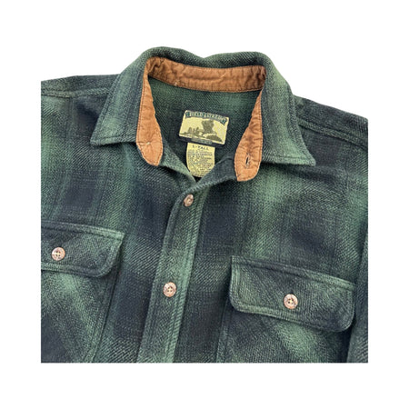 Vintage Plaid Button Up Shirt - L