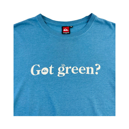 Vintage Quiksilver 'Got Green?' World Earth Day Tee - L