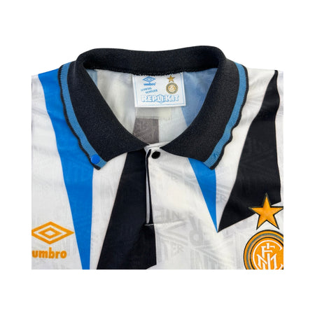 Vintage 1991-92 Umbro Inter Milan Replica Kit Away Jersey - L