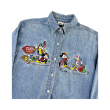 Load image into Gallery viewer, Vintage Disney Studios Denim Button Up Shirt - M
