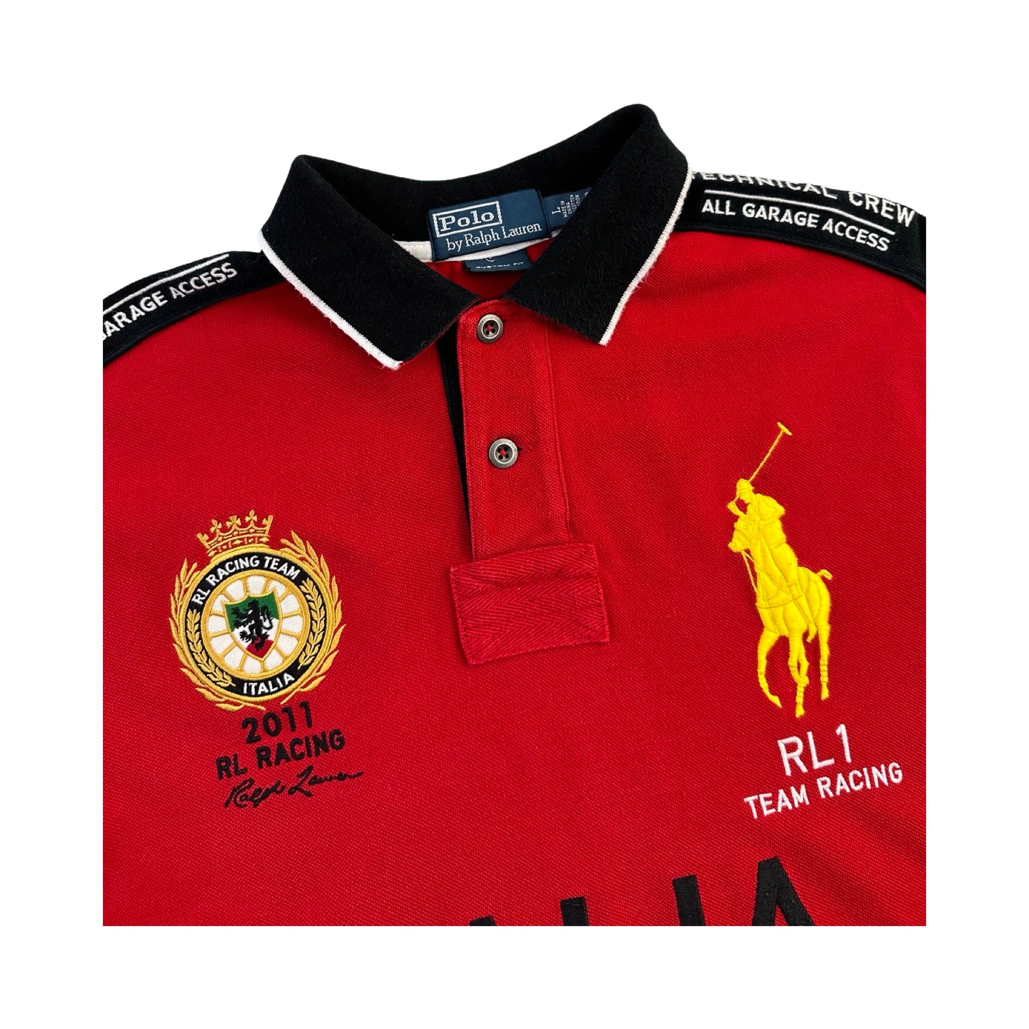 Polo by Ralph Lauren RL Racing ポロシャツ Nwt Polo Ralph Lauren Green RL Racing Motor Sport #67 500 Series