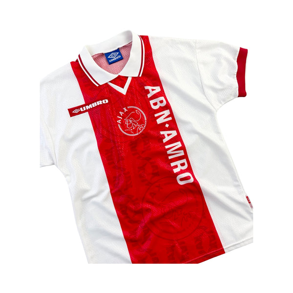 Vintage 1998-99 Umbro Ajax Amsterdam Home Jersey - L