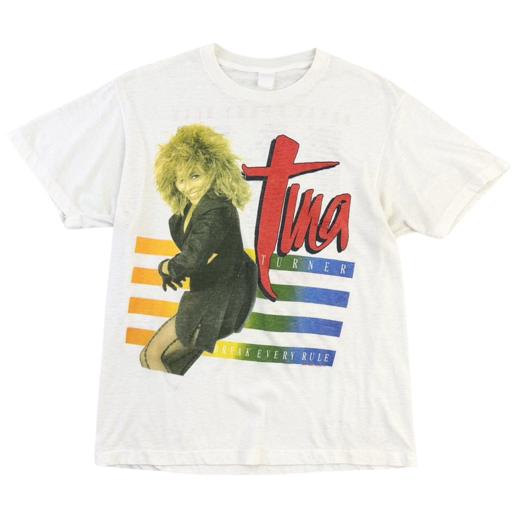 Vintage 1987 Tina Turner Break Every Rule Tour Tee - L