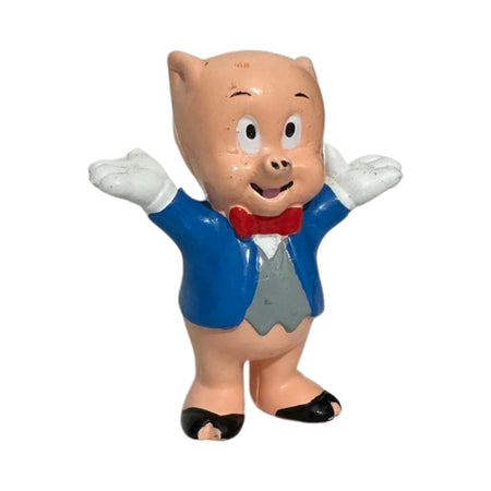 Vintage 1988 Warner Bros. Porky Pig Figure 2.25"