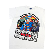 Load image into Gallery viewer, Vintage Justice League &#39;Superpower Meets Horsepower&#39; Tee - L
