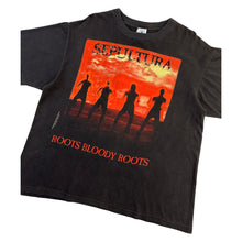 Load image into Gallery viewer, Vintage 1996 Sepultura &#39;Roots Bloody Roots&#39; Tee - XL
