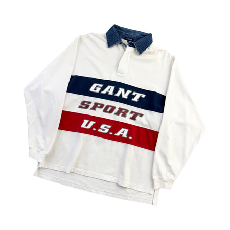 Vintage Gant Sport U.S.A Rugby Shirt - XL