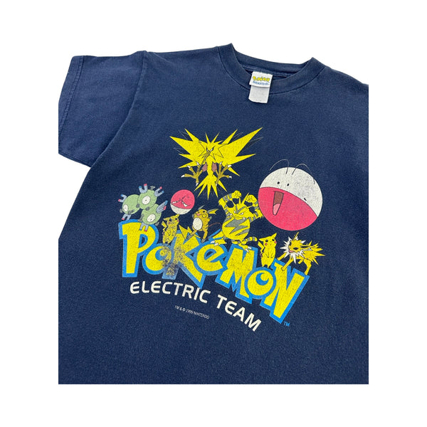 Vintage 1999 Pokémon Electric Team Tee - S