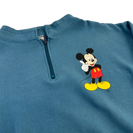 Vintage Mickey Mouse 1/4 Zip - L
