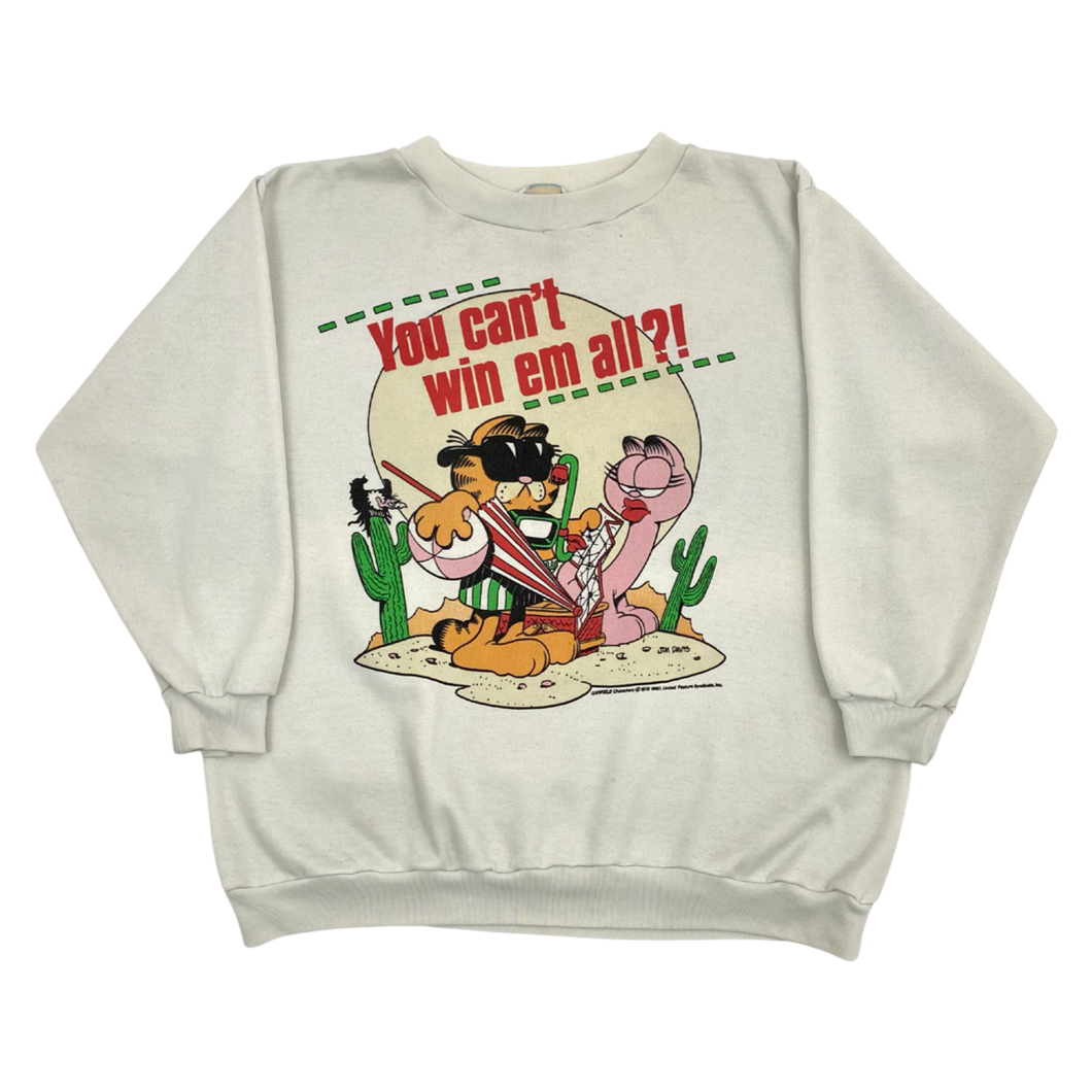 Garfield You Can't Win Em All?! Crew Neck - L
